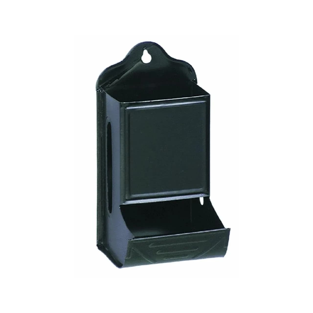 Fulton Match Box Holder | Vintage American Steel Decor for Fireplace & Kitchen