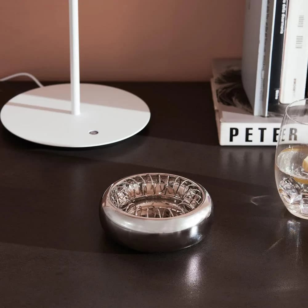 Alessi Spirale Ashtray 12cm (4.72in) | Designer Achille Castiglioni, Modern Stainless Steel - view 5
