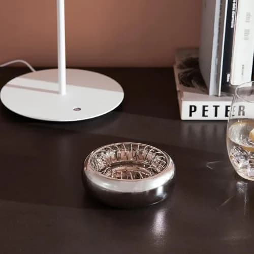 Alessi Spirale Ashtray 12cm (4.72in) | Designer Achille Castiglioni, Modern Stainless Steel thumbnail 5