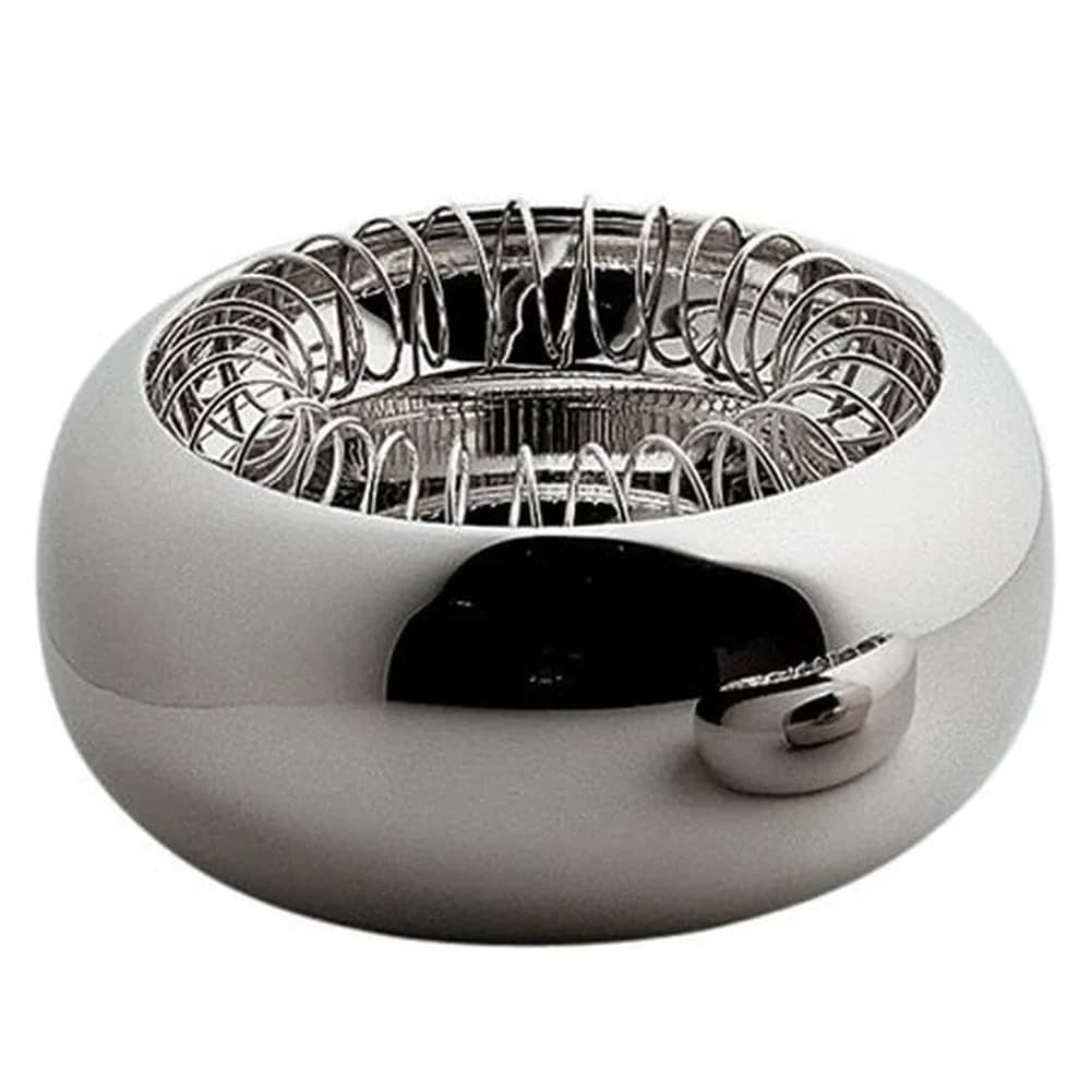 Alessi Spirale Ashtray 12cm (4.72in) | Designer Achille Castiglioni, Modern Stainless Steel - view 3