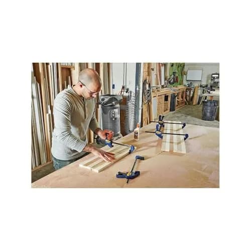 IRWIN QUICK-GRIP Mini One-Handed Bar Clamp 30.48cm (12-Inch) | Secure Hold for Small Projects thumbnail 4