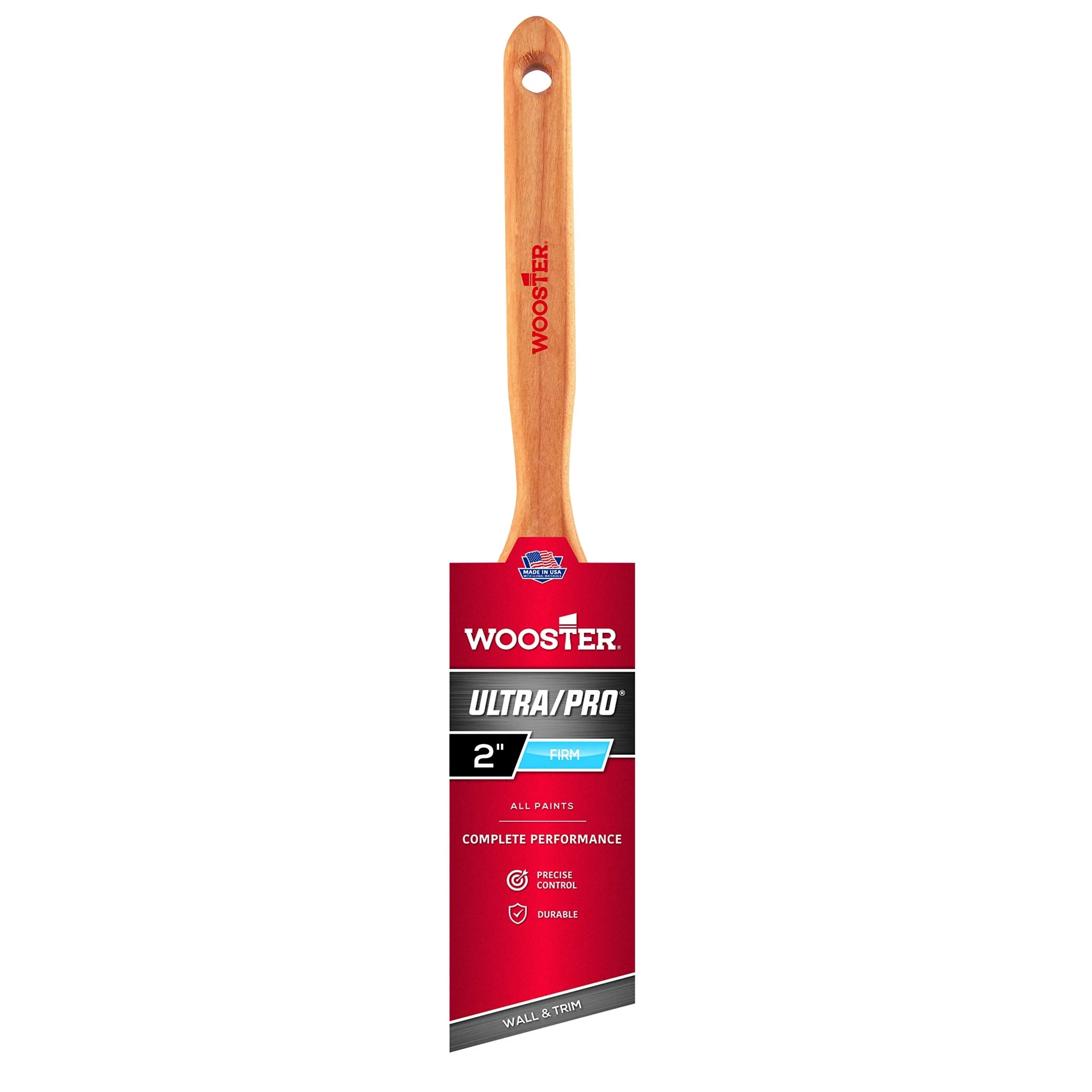 Wooster Brush 4174-21/2 ANG SASH Brush 2.5-Inch Paintbrush with 7-Inch Handle | Professional Grade for Medium-Weight Coatings — 2 inches