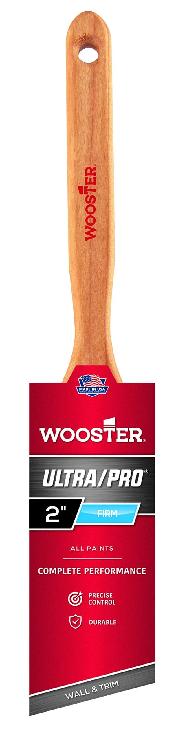 Wooster Brush 4174-2 Angle Sash Paintbrush, 2-Inch (5.08 cm) | Firm Blend for Medium-Weight Coatings — 2 inches