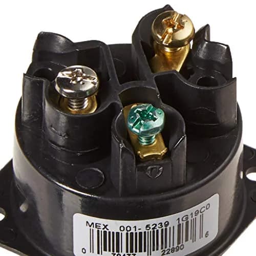 Leviton 15 Amp, 125 Volt, Flanged Inlet Receptacle, Straight Blade, Commercial Grade, Grounding, Back Wired, Black | Heavy-duty UL 498 approved plug thumbnail 3
