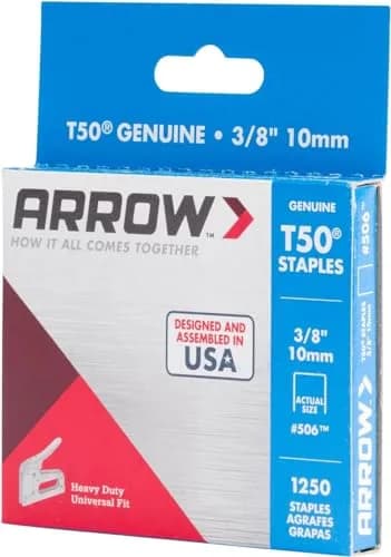 Arrow Heavy Duty Staples 3/8-Inch Leg & Crown | Durable Steel for Upholstery & Construction thumbnail 6