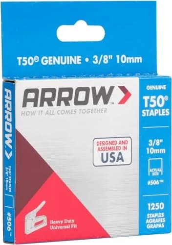 Arrow Heavy Duty Staples 3/8-Inch Leg & Crown | Durable Steel for Upholstery & Construction thumbnail 7