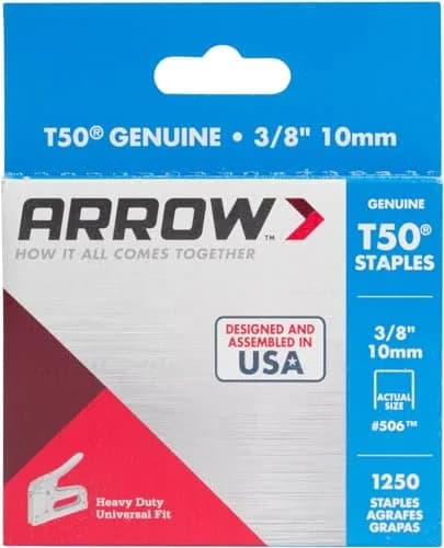 Arrow Heavy Duty Staples 3/8-Inch Leg & Crown | Durable Steel for Upholstery & Construction thumbnail 8