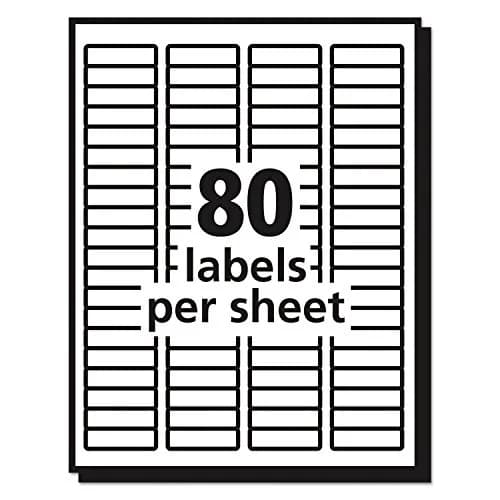Avery Matte Clear Return Address Labels 0.5" x 1.75" | Sure Feed Technology for Laser Printers thumbnail 4