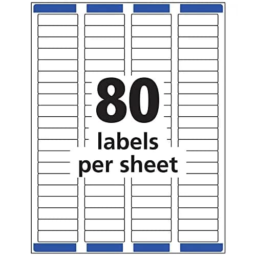 Avery Matte Clear Return Address Labels 0.5" x 1.75" | Sure Feed Technology for Laser Printers thumbnail 5