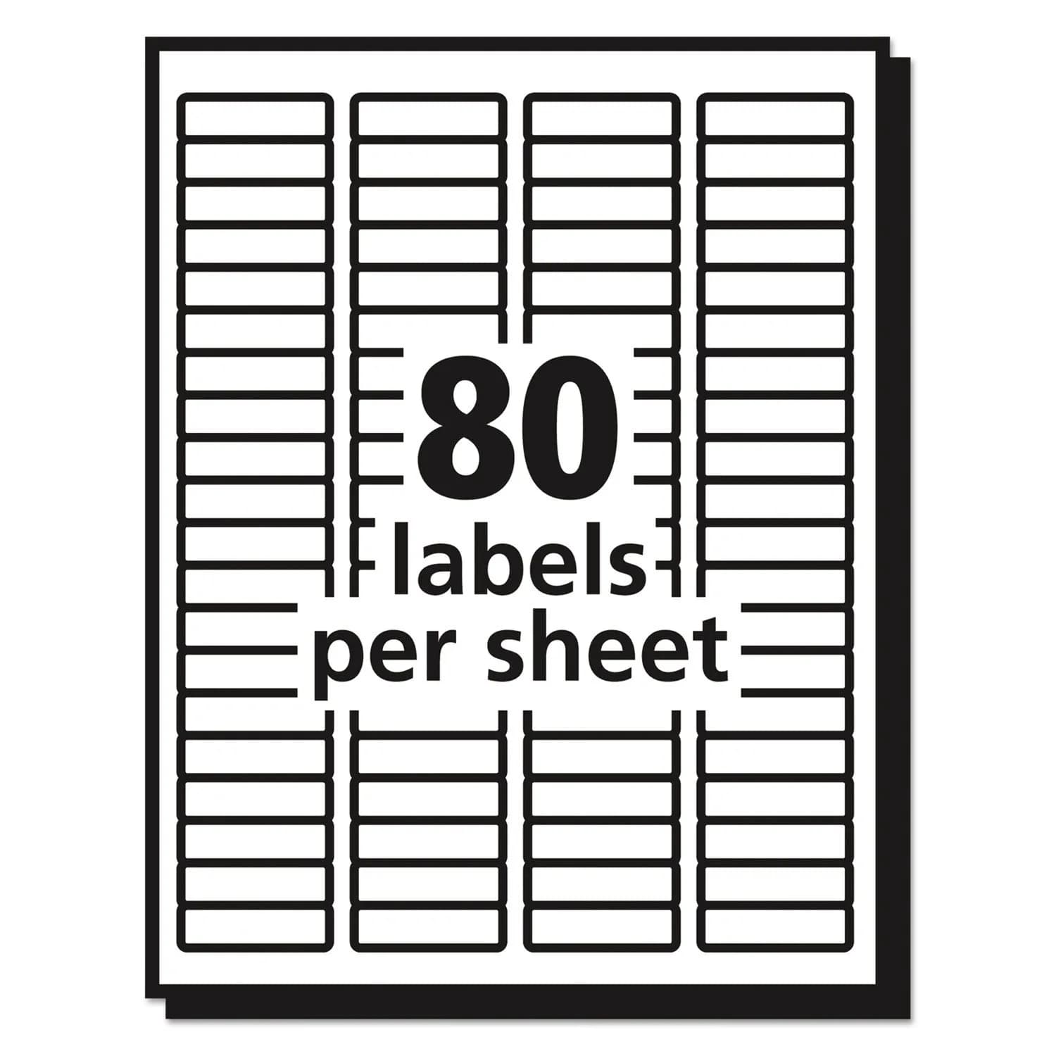 Avery Matte Clear Return Address Labels 0.5" x 1.75" | Sure Feed Technology for Laser Printers - view 4