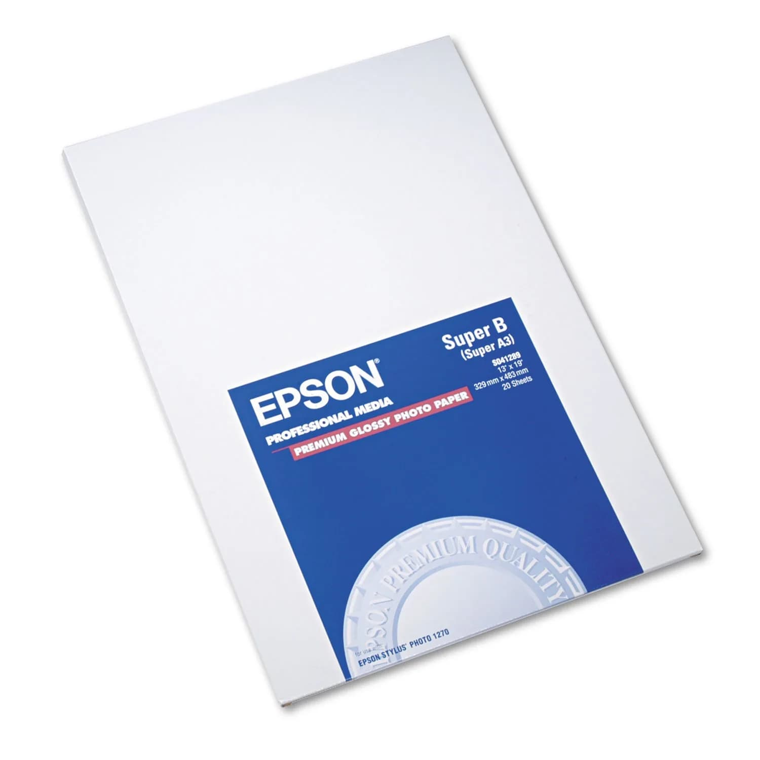 Epson Premium Glossy Photo Paper 13x19 Inches (20 Sheets) | Fade-Resistant Inkjet Paper - main product image