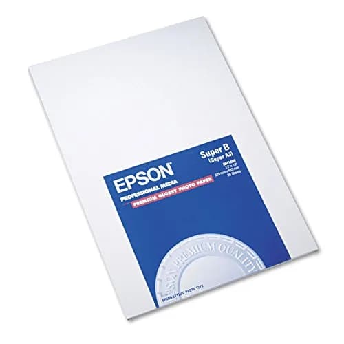 Epson Premium Glossy Photo Paper 13x19 Inches (20 Sheets) | Fade-Resistant Inkjet Paper thumbnail 1