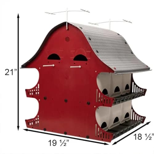 S&K Purple Martin House, 16-Room Birdhouse for Backyard Birding | Durable Polypropylene, Easy Assembly, 16 Compartments thumbnail 9