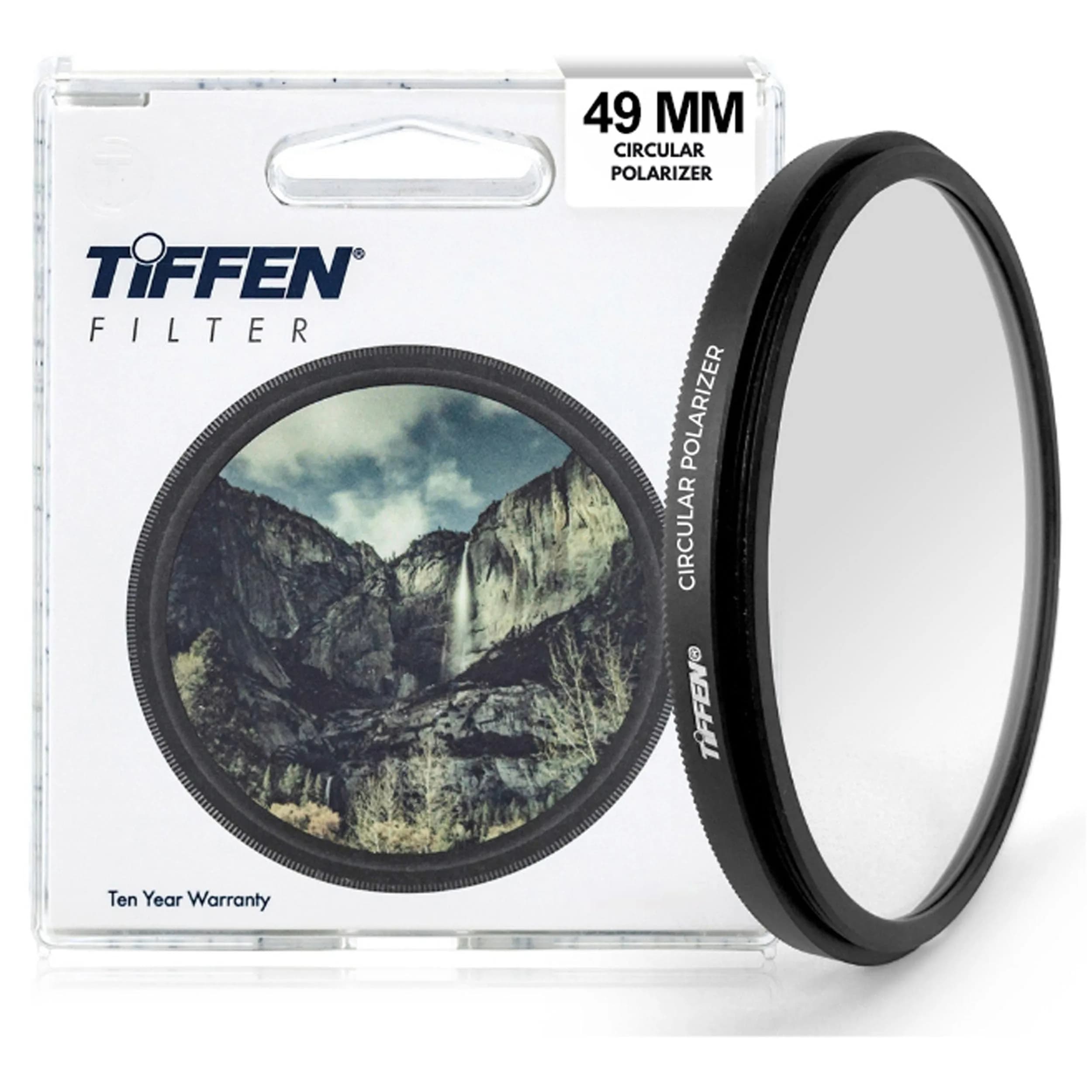 Tiffen 52mm Circular Polarizer CPL Filter | Reduces Glare & Reflections — 49mm