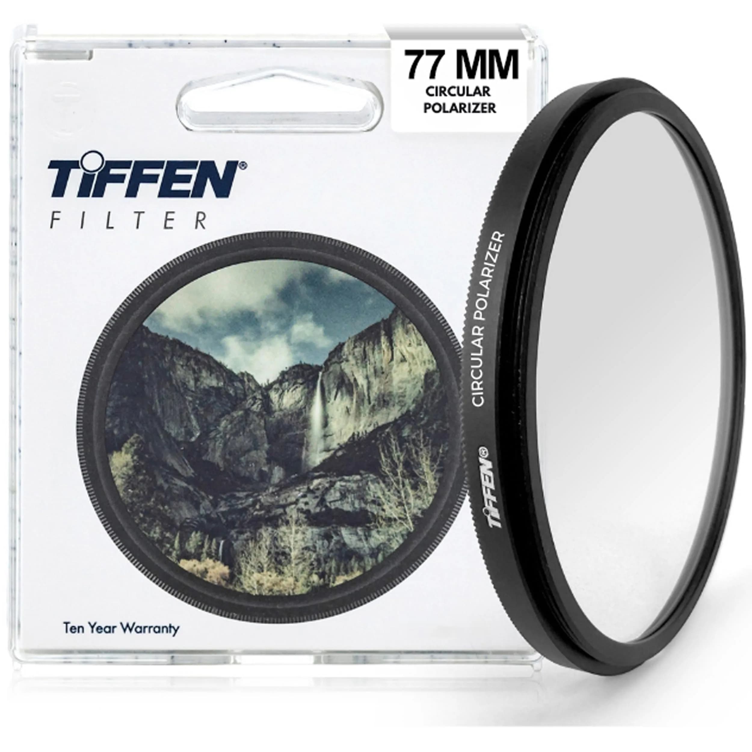 Tiffen 77mm CPL Circular Polarizing Filter Reduce Glare & Reflections | Enhance Outdoor Photography - main product image