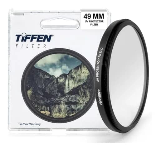 Tiffen 49mm UV Protector Filter 49mm Lens Filter | Protects Lens from Scratches, Dust, Moisture, and Impacts thumbnail 1