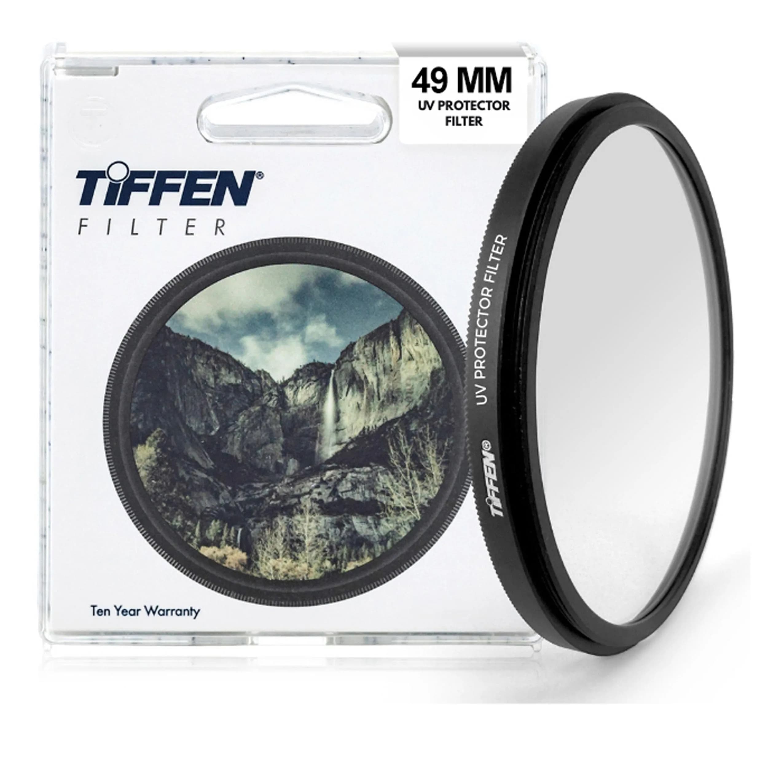 Tiffen 49mm UV Protector Filter 49mm Lens Filter | Protects Lens from Scratches, Dust, Moisture, and Impacts — 49mm