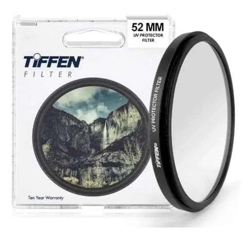 Tiffen 52mm UV Protector Filter with Premium Optical Glass | 52mm Lens Filter thumbnail 1