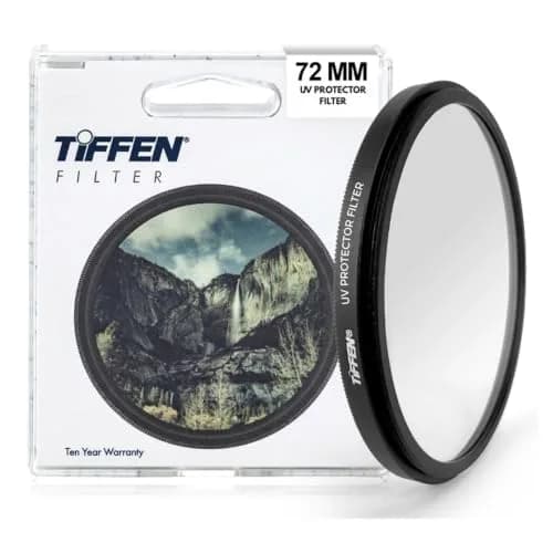 Tiffen 72mm UV Protector Filter | Clear Optical Glass, 72mm Lens Filter thumbnail 1