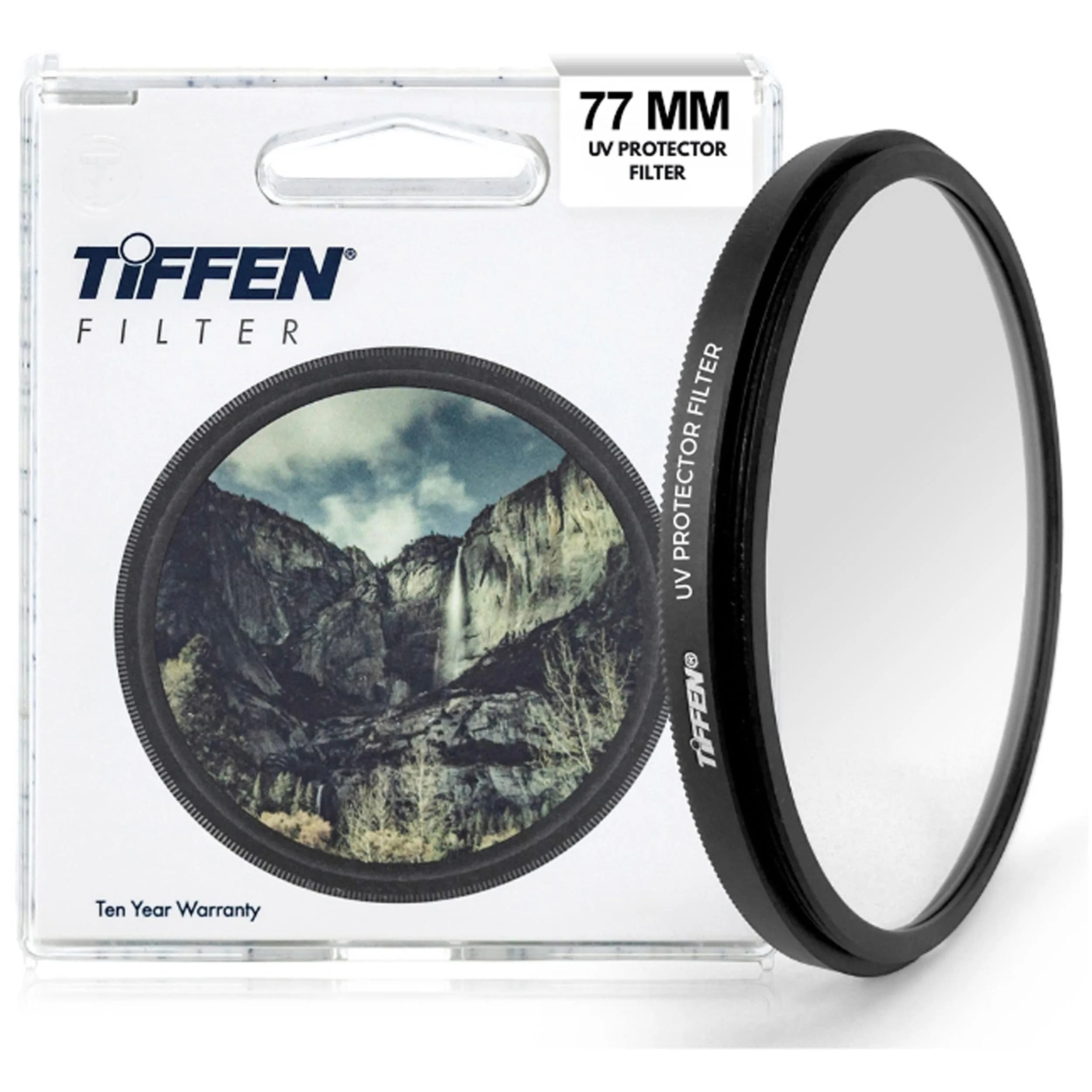 Tiffen 77mm UV Protector Filter 77mm Lens Filter Impact & Scratch Resistant | Clear UV Filter for Camera Lenses - main product image