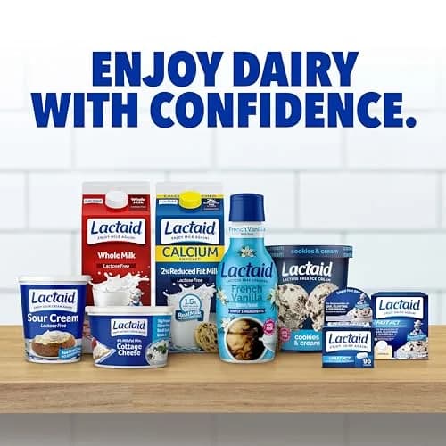 Lactaid Original Strength Lactase Enzyme Caplets 120 Count | Helps Prevent Gas, Bloating, and Diarrhea Associated with Dairy thumbnail 5