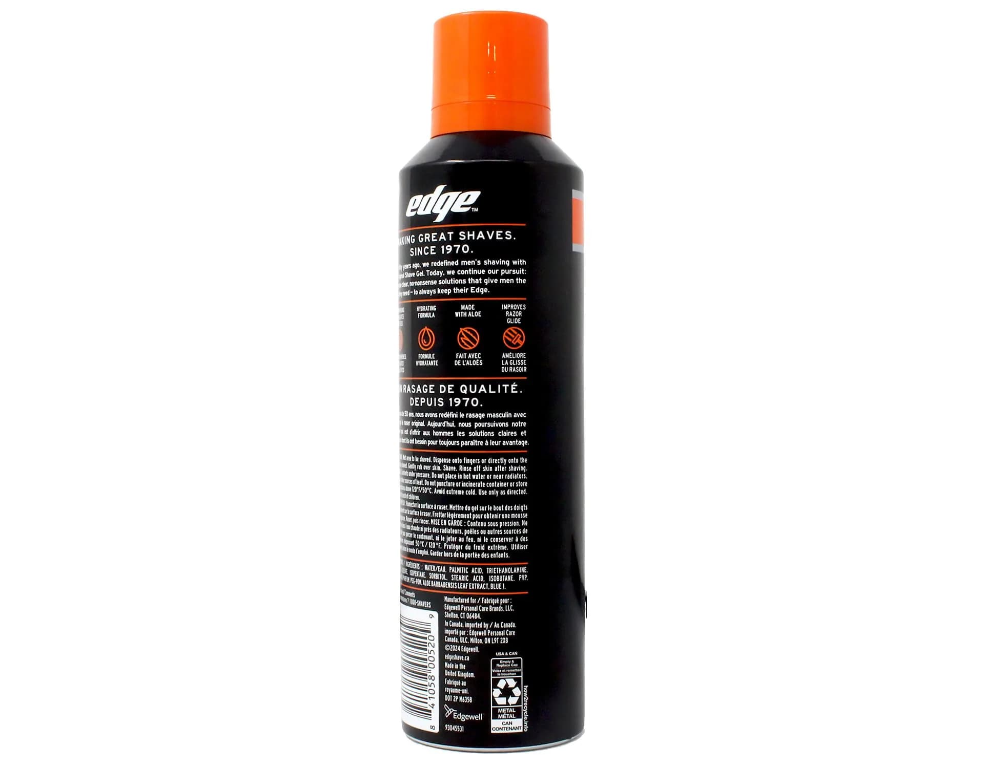 Edge Sensitive Skin Shave Gel for Men, 198ml (7 Oz) | Protects Against Nicks & Cuts - view 5