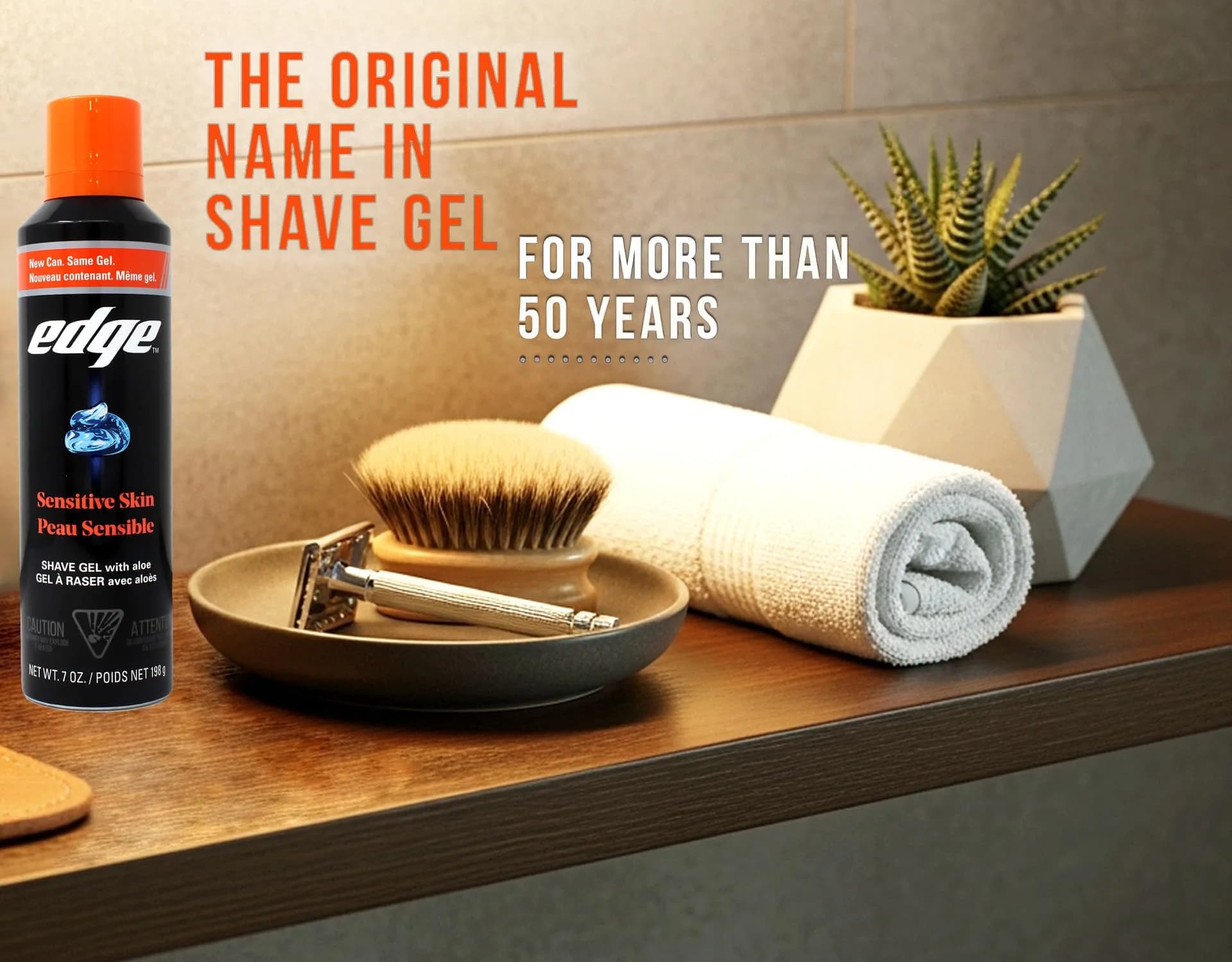 Edge Sensitive Skin Shave Gel for Men, 198ml (7 Oz) | Protects Against Nicks & Cuts - view 7
