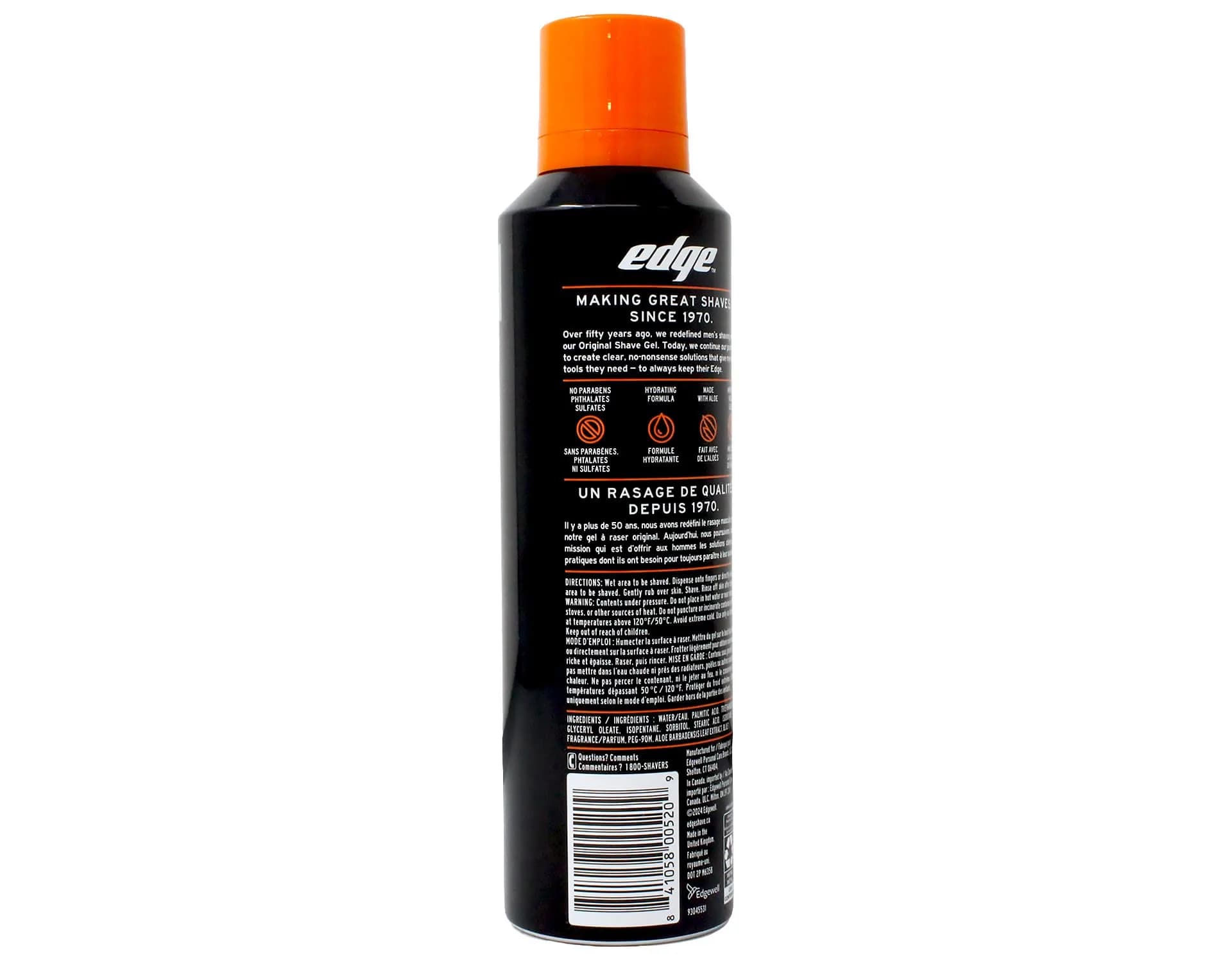 Edge Sensitive Skin Shave Gel for Men, 198ml (7 Oz) | Protects Against Nicks & Cuts - view 3