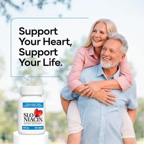 Slo-Niacin Polygel Controlled-Release Niacin 500 mg | Reduces Flushing & Itching (70-120 chars) thumbnail 2