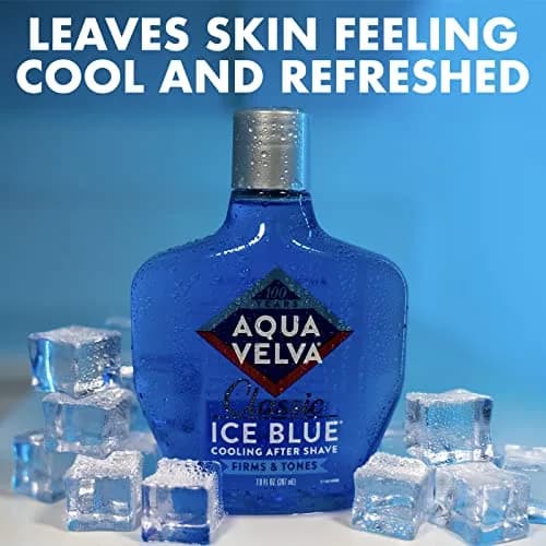 Aqua Velva Classic Ice Blue After Shave Lotion 207ml (7 Fl Oz) | Soothes, Cools, Refreshes Skin thumbnail 4