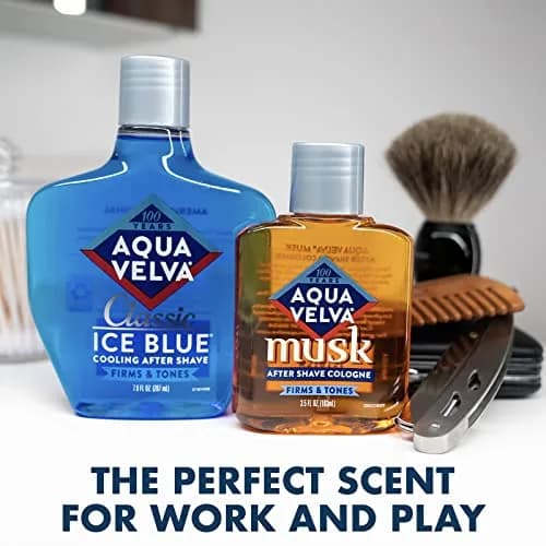 Aqua Velva Classic Ice Blue After Shave Lotion 207ml (7 Fl Oz) | Soothes, Cools, Refreshes Skin thumbnail 5