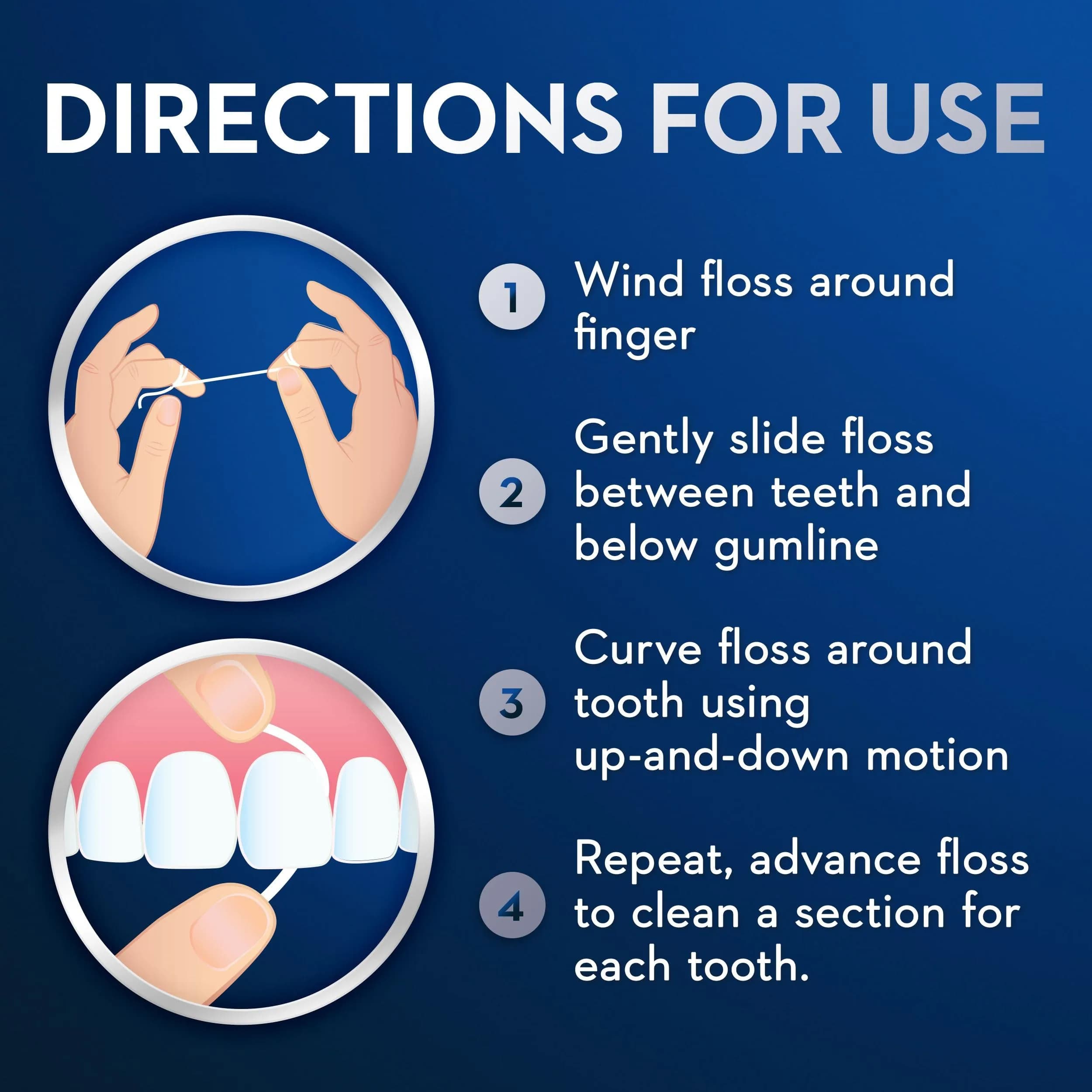 Oral-B Super Floss Pre-Cut Strands, 50 Count (15g) | Mint Flavor Dental Floss for Bridges, Braces, and Wide Spaces - view 8