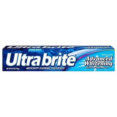 Colgate Ultra Brite Advanced Whitening Toothpaste Clean Mint 170g (6 Ounce) | Fights Cavities & Freshens Breath thumbnail 1