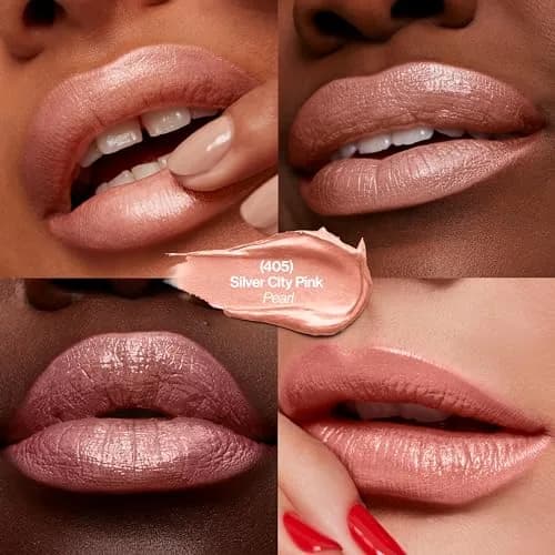 Revlon Super Lustrous Lipstick 405 Silver City Pink 0.15 oz (4.25 g) | Semi-Matte Finish, Moisturizing Color thumbnail 2