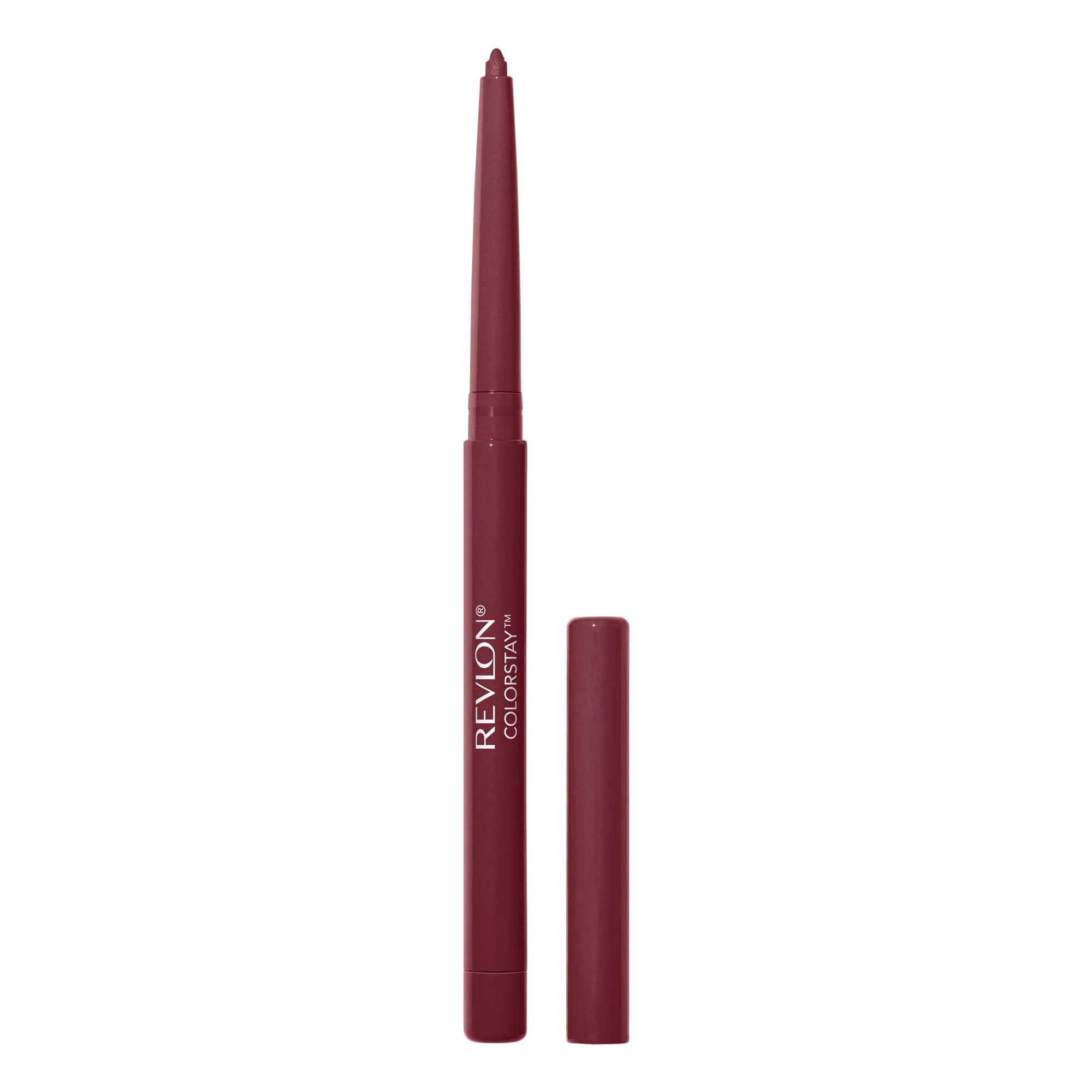 REVLON ColorStay Lipliner Pencil with Sharpener, Plums 060, 0.28g (0.01 oz) | Long-Lasting Satin Finish — 665 Plum