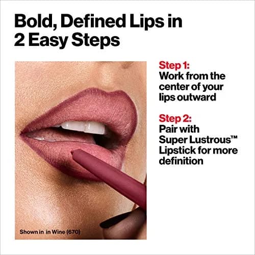 REVLON ColorStay Lipliner Pencil with Sharpener, Plums 060, 0.28g (0.01 oz) | Long-Lasting Satin Finish thumbnail 6