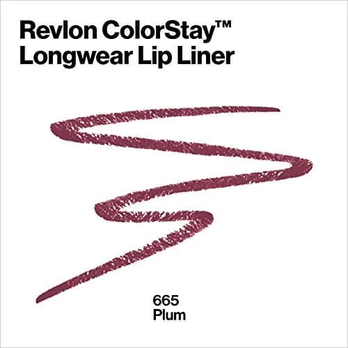 REVLON ColorStay Lipliner Pencil with Sharpener, Plums 060, 0.28g (0.01 oz) | Long-Lasting Satin Finish thumbnail 2
