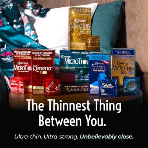 Kimono MicroThin Natural Latex Condoms Pack of 24 | Ultra Thin, Sensitive, Japanese Engineering thumbnail 6