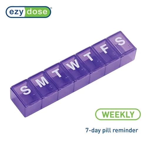EZY DOSE Weekly Large Pill Organizer Planner 7-Day | Arthritis Foundation Endorsed thumbnail 4