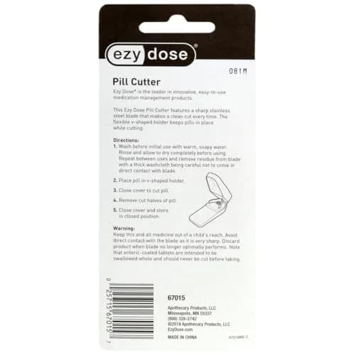 EZY DOSE Pill Cutter, Safely Cuts Pills, Vitamins & Tablets, Standard Size | Precise Cuts for Small & Large Pills thumbnail 6