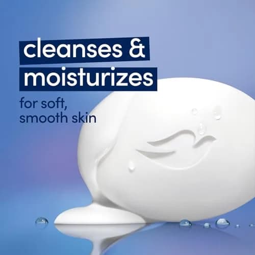 Dove Sensitive Skin Beauty Bar 8 Bars (272 oz Total) | Hypoallergenic & Fragrance-Free Cleanser thumbnail 3