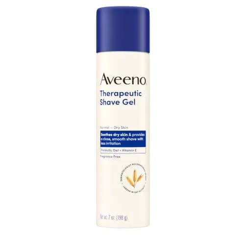 Aveeno Therapeutic Shave Gel for Sensitive Skin 207ml (7 Oz) | Prevents Razor Bumps & Irritation — 7 Ounce