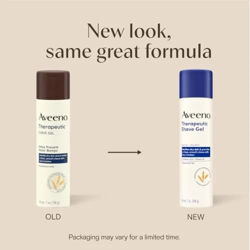 Aveeno Therapeutic Shave Gel for Sensitive Skin 207ml (7 Oz) | Prevents Razor Bumps & Irritation thumbnail 2