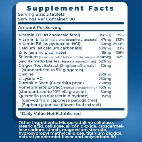 Real Health The Prostate Formula, Pomegranate, Zinc, Pumpkin - 270 Count | Supports prostate health and urinary comfort thumbnail 6