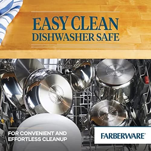 Farberware Classic Series Stainless Steel Sauce Pan with Lid, 1 Qt | Durable, Induction Compatible, Mirror Finish (120 chars) thumbnail 2