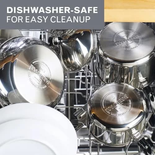Farberware Classic Series Stainless Steel Stockpot with Lid, 6-Quart | Heavy-Duty, Induction Compatible, Dishwasher Safe thumbnail 8