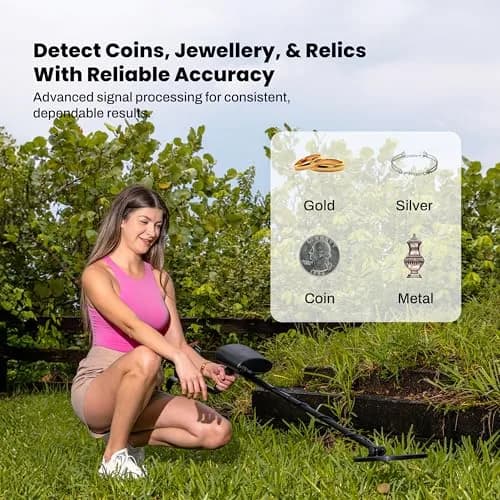 Bounty Hunter TK4 Tracker IV Metal Detector with 8" Waterproof Coil | All-Terrain Gold, Silver, Coin & Relic Finder thumbnail 5