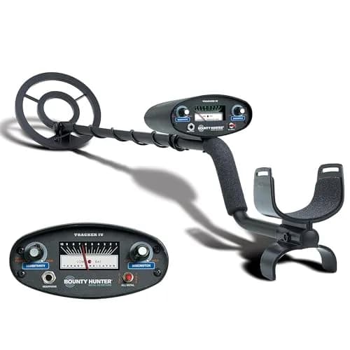 Bounty Hunter TK4 Tracker IV Metal Detector with 8" Waterproof Coil | All-Terrain Gold, Silver, Coin & Relic Finder thumbnail 1