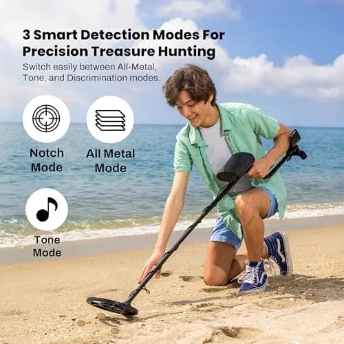 Bounty Hunter TK4 Tracker IV Metal Detector with 8" Waterproof Coil | All-Terrain Gold, Silver, Coin & Relic Finder thumbnail 2