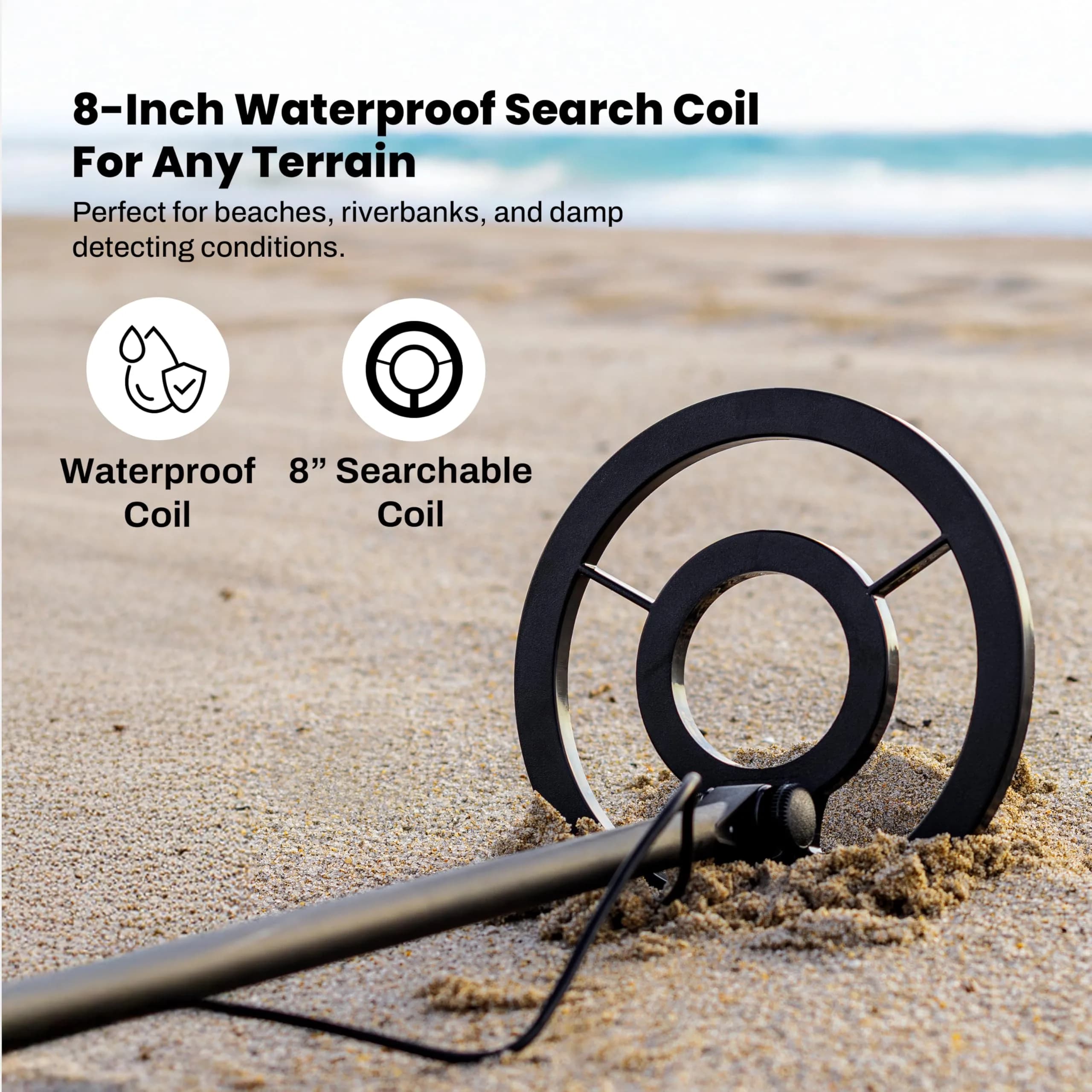 Bounty Hunter TK4 Tracker IV Metal Detector with 8" Waterproof Coil | All-Terrain Gold, Silver, Coin & Relic Finder - view 3